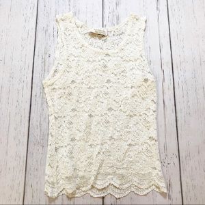 Victoria’s Secret vintage lace cream tank top med.